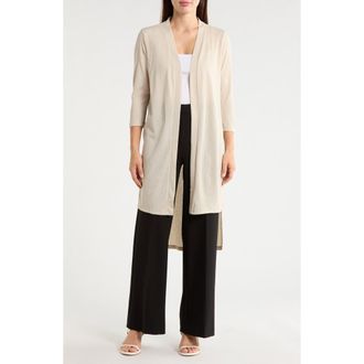 Patrizia Luca Lightweight Duster Jacket in Beige at Nordstrom Rack, Size X-Small