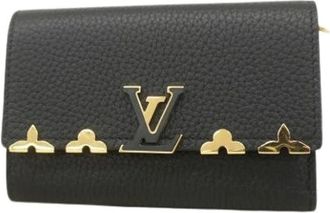 Louis Vuitton Pre-owned Wallets, female, Black, Size: ONE SIZE Pre-owned Vintage Tri-fold Wallet