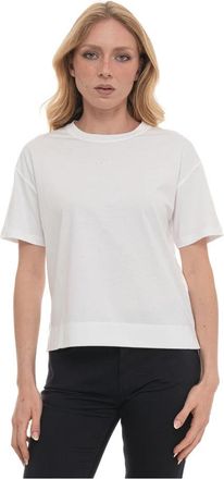 Fay Boxy T-Shirt - Dames - T-shirts - Wit - XL - Katoen - Tops