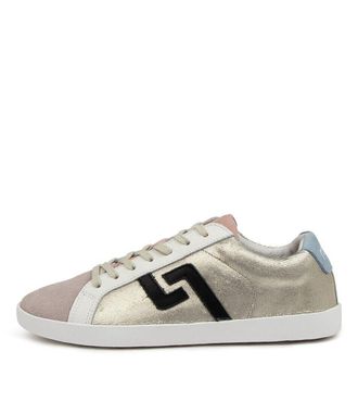 Rollie Prime DI00240 Womens US 11 Metallic Gold Leather Low Top Sneakers KHD555