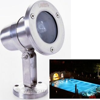 Trade Shop Trade Shop Traesio - Trade Shop - Faretto Spot Light Per Esterno Da Giardino 3 Watt Luce Calda Fredda Verde Rgb