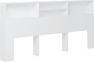 vidaXL Mueble Cabecero Blanco 220x19x103,5 Cm Vidaxl