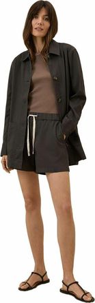 Pact Organic Cotton Daily Twill Oversized Lightweight Jacket in Oak at Nordstrom, Size Large