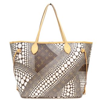 Louis Vuitton Brown White Monogram Tote Bag (Pre-Owned)