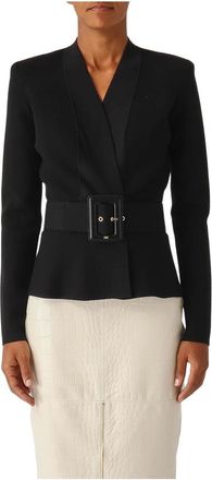 Elisabetta Franchi Mujer, Chaquetas, Negro, Talla: S