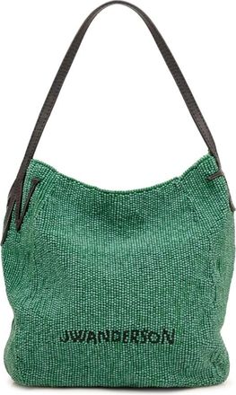 J.W.Anderson Kleine Beaded Bulb Tas - Dames - Schoudertassen - Groen - ONE Size - Katoen - Tassen