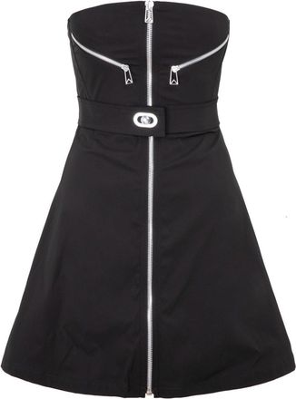 Bottega Veneta Zipdetail Strapless Dress