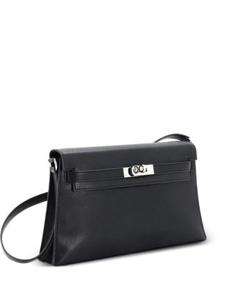 Herm&egrave;s Kelly Elan Chevre Chamkila shoulder bag - women - Calf Leather - One Size - Black
