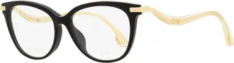 Jimmy Choo London Alternative Fit Acetate Eyeglasses - Black