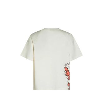 adidas Graphic Print Cotton T-Shirt - White