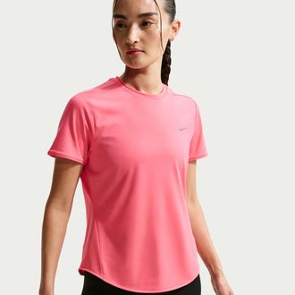 Nike Womens Swift Dri-FIT Short-Sleeve Running Top in Pink | HM9698-897