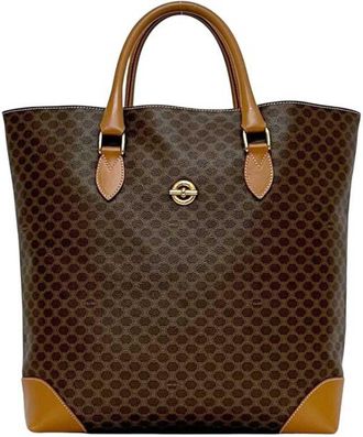 Celine Brown Pvc Leather Tote Bag (Pre-Owned)