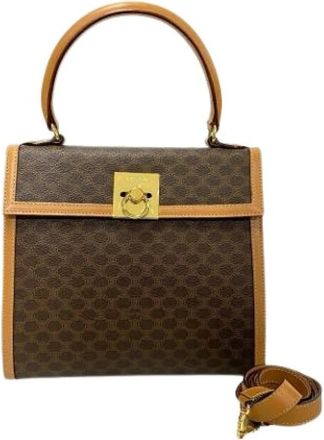 Celine Pre-owned Vintage Handtas - Dames - Vintage Handtas - Bruin - ONE Size - Leer - Vintage
