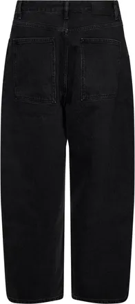 STUDIO NICHOLSON Mens Denim Jeans Paolo Washed Black Cotton