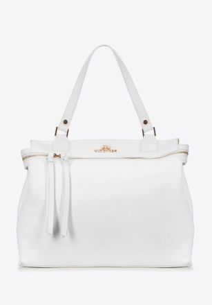 Wittchen Dameskoffer van natuurlijk erwtenleer, wit