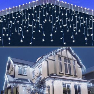 OEM Guirnalda De Luces Led Para Exteriores De 10 M Y 400 Luces - Resistente Al Agua - 8 Modos De Iluminaci&oacute;n - Decoraci&oacute;n Para Navidad, Bodas Y Fiestas - 