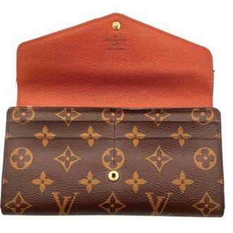 Louis Vuitton Pre-owned Wallets, male, Brown, Size: ONE SIZE Pre-owned Portefeuille Sarah Monogram Long Wallet