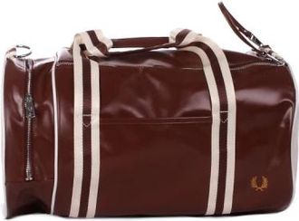 Fred Perry Classic Barrel Bag - Heren - Weekendtassen - Bruin - ONE Size - Polyester - Tassen
