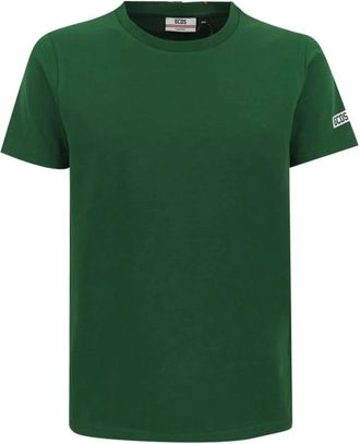 GCDS Gcds, Tops, Heren, Groen, 2Xl, Katoen, Basic Logo Regular Tee
