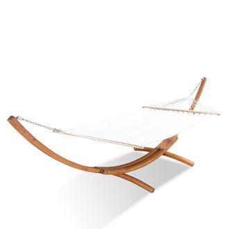 Concept Usine Hamaca con soporte de 3,15 m en madera cruda