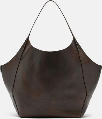 Brunello Cucinelli Shopper Medium in pelle effetto lucertola