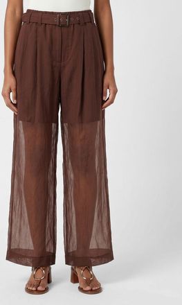Brunello Cucinelli Pantaloni palazzo in cotone