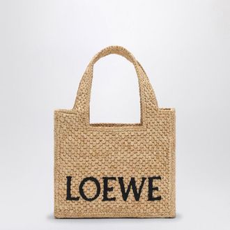 Loewe Loewe Font Tote Mini Raffia Bag