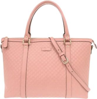 Gucci Pre-owned Tote Bags, female, Pink, Size: ONE SIZE Pre-owned Vintage Tote Bag