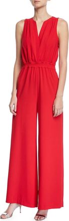 Carolina Ritzler Pre-Loved Irma Sleeveless Jumpsuit In Red