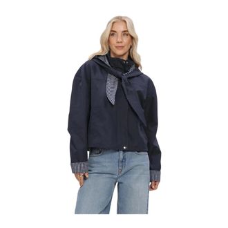 Y.A.S Y.a.s, Jassen, Dames, Blauw, M, Dames Jassen Yasanca Ls Hood Jacket S. - Story