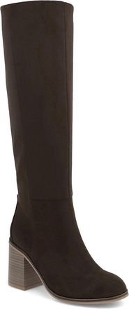 Mia Shoes Womens Sabrena Suede Boots In Chocolate