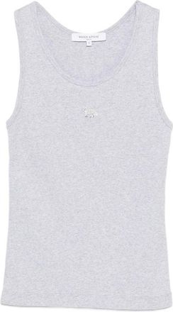 Maison Kitsun&eacute; Logo-patch Tank Top