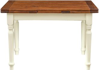 Biscottini International Biscottini - Dining Table Outdoor Table Garden Table 121x81 cm Extendable Table Solid Wood Table Rectangular Table Kitchen Table
