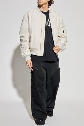 Versace Jeans Couture T-shirt With Printed Logo, Mens, Black