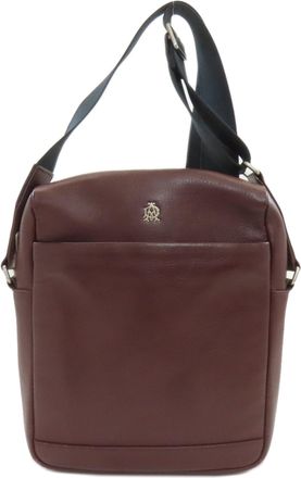 Dunhill Brown Leather Shoulder Bag (Pre-Owned)