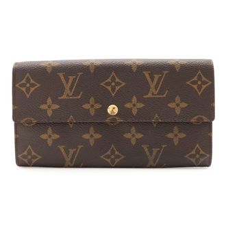 Louis Vuitton Brown Monogram Canvas Long Wallet (Bi-Fold) (Pre-Owned)