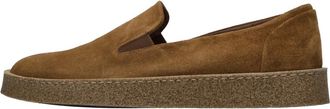 Pantanetti Schoenen, Heren, Bruin, 42 EU, Leer, Suede Instapper Loafers