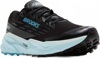 Brooks Womens Cascadia 19 Gtx Running Shoes In Black/ebony/blueflower