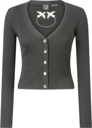 Pinko Tilacino wollen vest - Dames - Vesten - Grijs - L - Wol - Truien & Vesten
