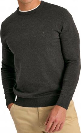 Joules Jarvis Crew Neck Jumper Top - Plus In Grey Marble