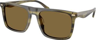 Coach HC8440U CBY95 5907S7 Mens Sunglasses Green Size 57