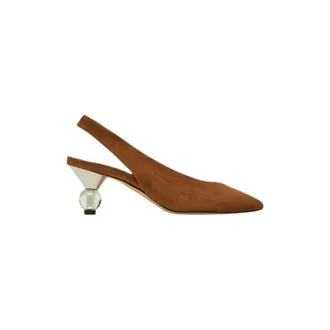 Max Mara Dames, Schoenen, Bruin, Maat: 40 EU Leer