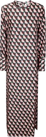Alberto Biani Abito con stampa - Rosa