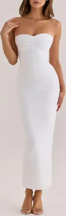 House of CB The Sweetheart Strapless Bandage Gown in White at Nordstrom, Size X-Large