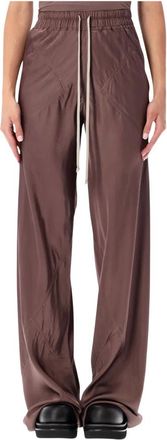 Rick Owens Pantaloni a taglio sbieco con coulisse - - Trousers - Donna - Marrone - M