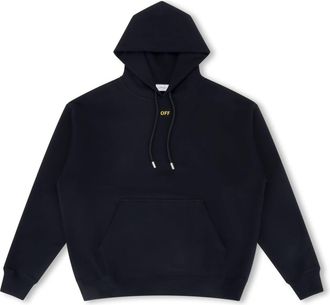 Off-white Mens Sprayed Arrow Hoodie In Black