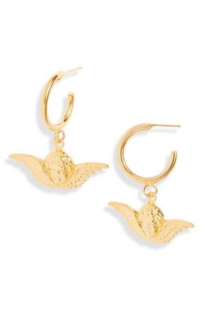 Vidakush Angel Hoop Earrings in Gold at Nordstrom