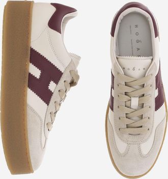 Hogan Womens Sneakers H698 Multicolour Leather Trainers