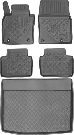 OEM Mazda Cx-30 Crossover De 2019 (juego) - Alfombrillas Para Coche + Alfombrilla Para Maletero