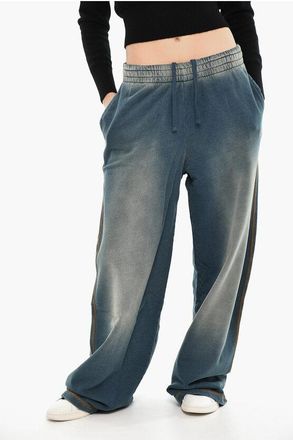 Diesel Casual Wide-Leg Pants P-ZENIA-Q1 With Ombre Effect size Xs